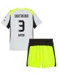 Borussia Dortmund Waldemar Anton #3 Replika Borta Kläder Barn 2025-26 Kortärmad (+ byxor)